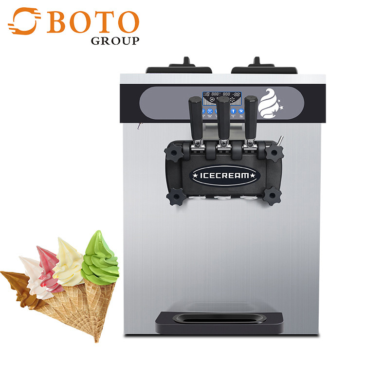 Small Size Three Flavors Table Top Soft Ice Cream Machine 6236 CE ETL Approved