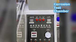 Pengujian Ketahanan Korosi Ruang Uji Semprotan Garam.