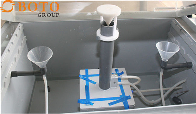 ISO 9227 Uji Semprotan Garam Kamar Uji Semprotan Garam Dengan Jarak Semprotan 30cm~50cm Dimensi Internal 120x100x50