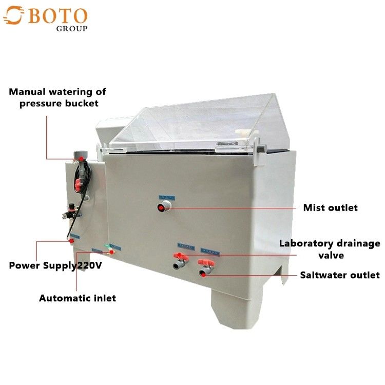Peralatan Lab Bahan Anti Korosi 800L Salt Spray Test Chamber Mesin Uji Lingkungan