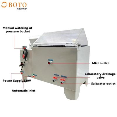 ASTM B117 Ruang Uji Semprotan Garam Ukuran Khusus 0,2Mpa~0,4Mpa