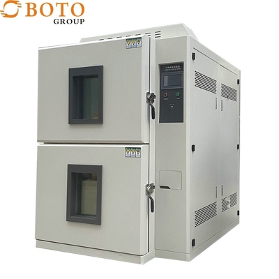 Dua kotak tipe dingin Dan panas Shock Test Chamber Thermal Shock Tester Chamber