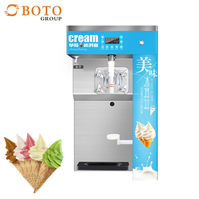 Table Top Kapasitas Besar Mesin Es Krim Penyajian Lembut Otomatis BT-25AB